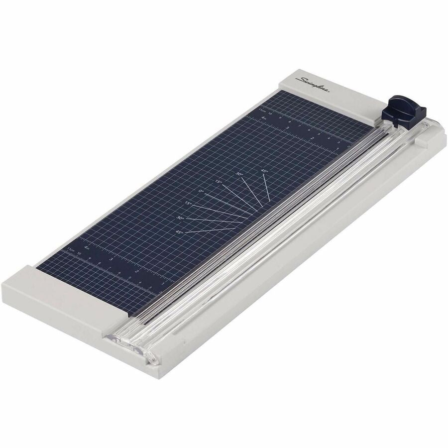 Swingline 1208P Rotary Trimmer - 8 Sheet Cutting Capacity - 12" Cutting Length - Durable, Sturdy, Lightweight, Easy to Use, Compact - Plastic - Silver - 1 Each