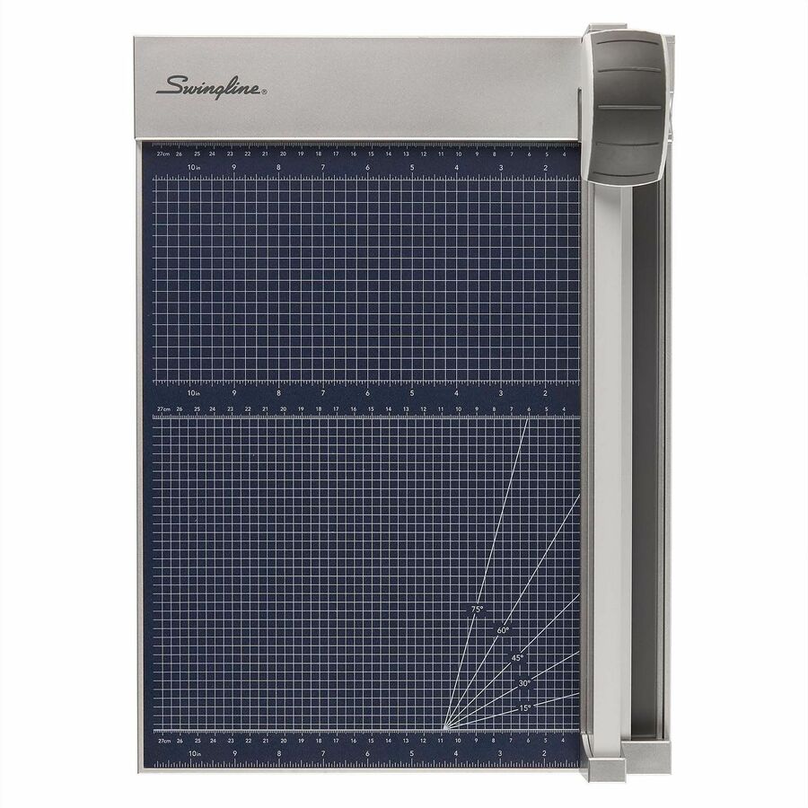 Swingline 1215 Rotary Trimmer - 15 Sheet Cutting Capacity - 12" Cutting Length - Rotating Blade - Silver - 1 Each
