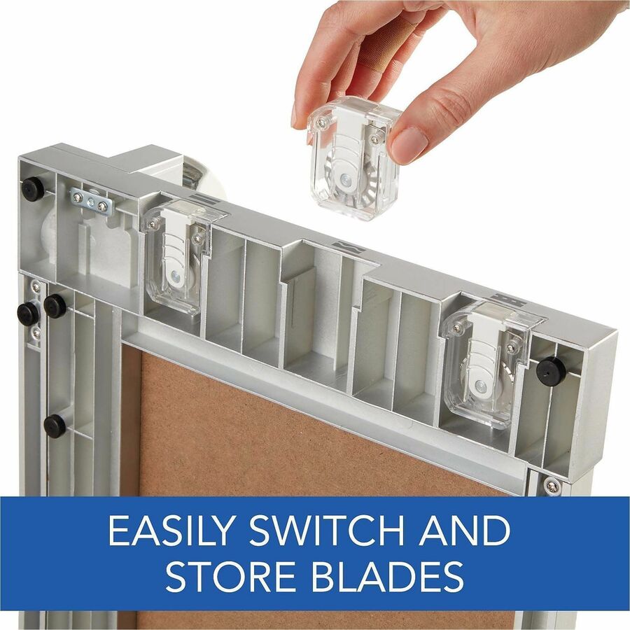 Swingline 1215 Rotary Trimmer - 15 Sheet Cutting Capacity - 12" Cutting Length - Rotating Blade - Silver - 1 Each