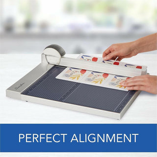 Swingline 1215 Rotary Trimmer - 15 Sheet Cutting Capacity - 12" Cutting Length - Rotating Blade - Silver - 1 Each