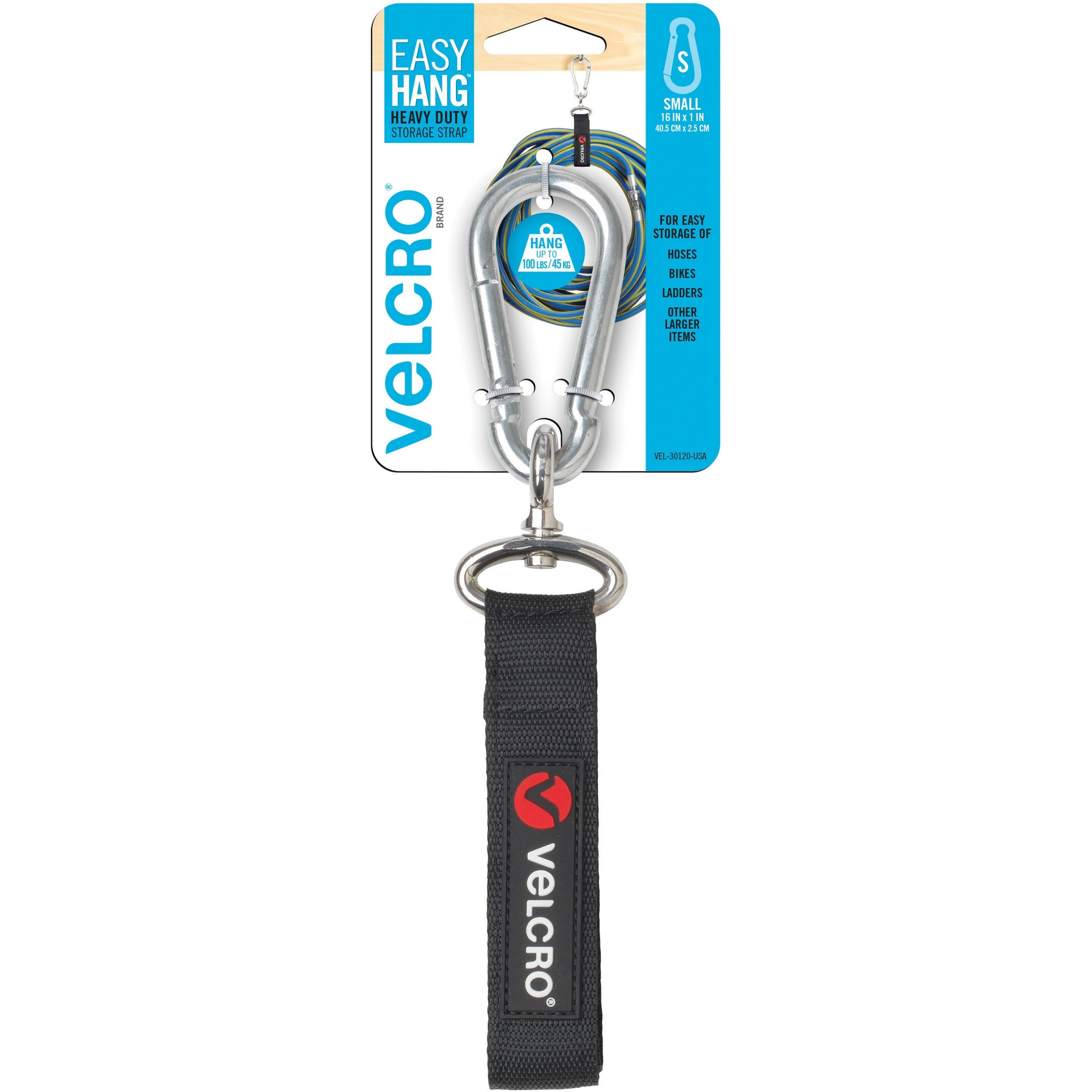velcro-heavy-duty-storage-strap-1-each-100-lb-load-capacity-small-s-carabiner-attachment-103-height-x-35-width-x-1-length-black_vek30120 - 1