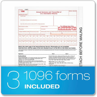 1099-MISC Tax Forms, Fiscal Year: 2023, Five-Part Carbonless, 8.5 x 5.5, 2 Forms/Sheet, 50 Forms Total