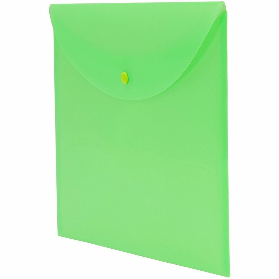 Smead Letter File Wallet - 8 1/2" x 11" - Green - 10 / Box