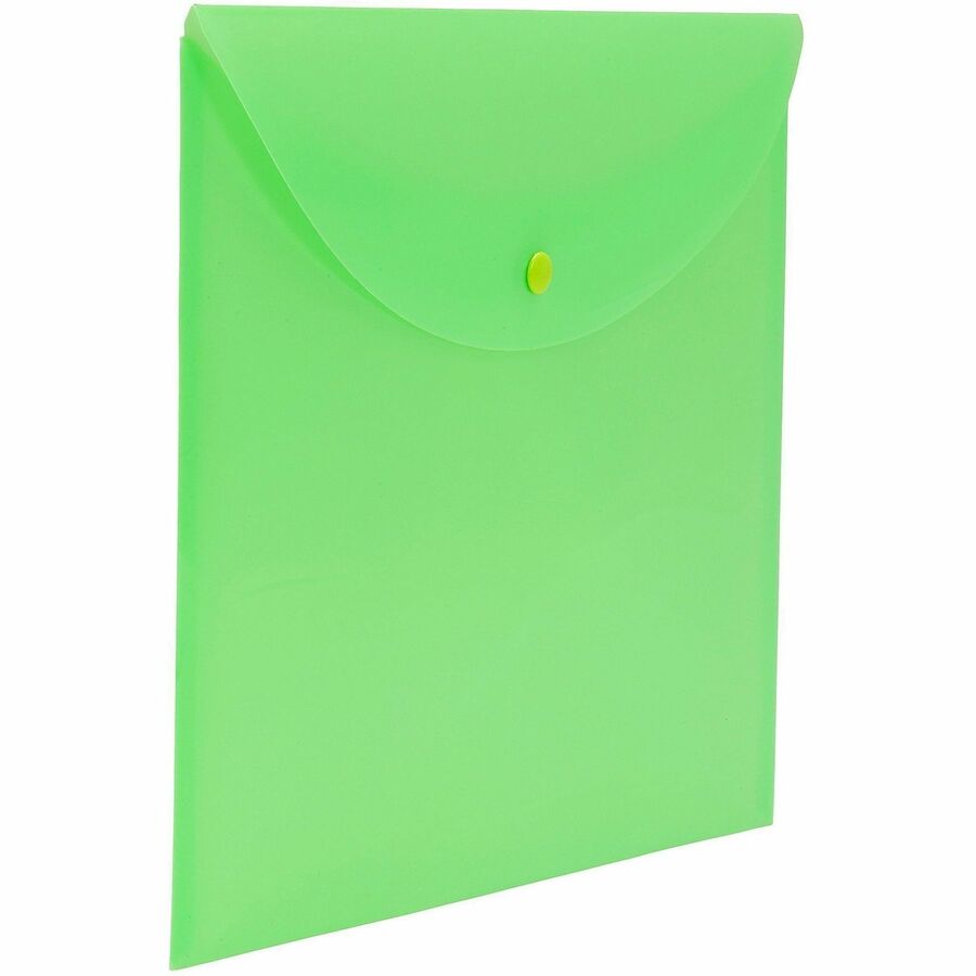 Smead Letter File Wallet - 8 1/2" x 11" - Green - 10 / Box