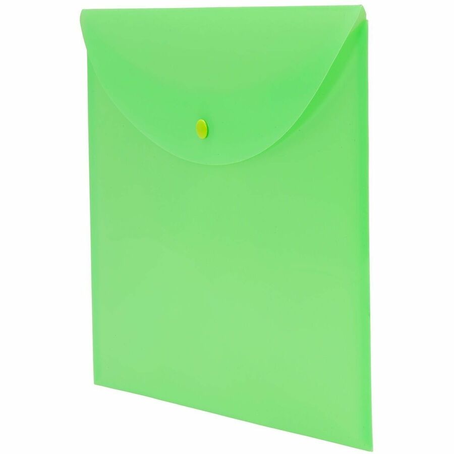 Smead Letter File Wallet - 8 1/2" x 11" - Green - 10 / Box