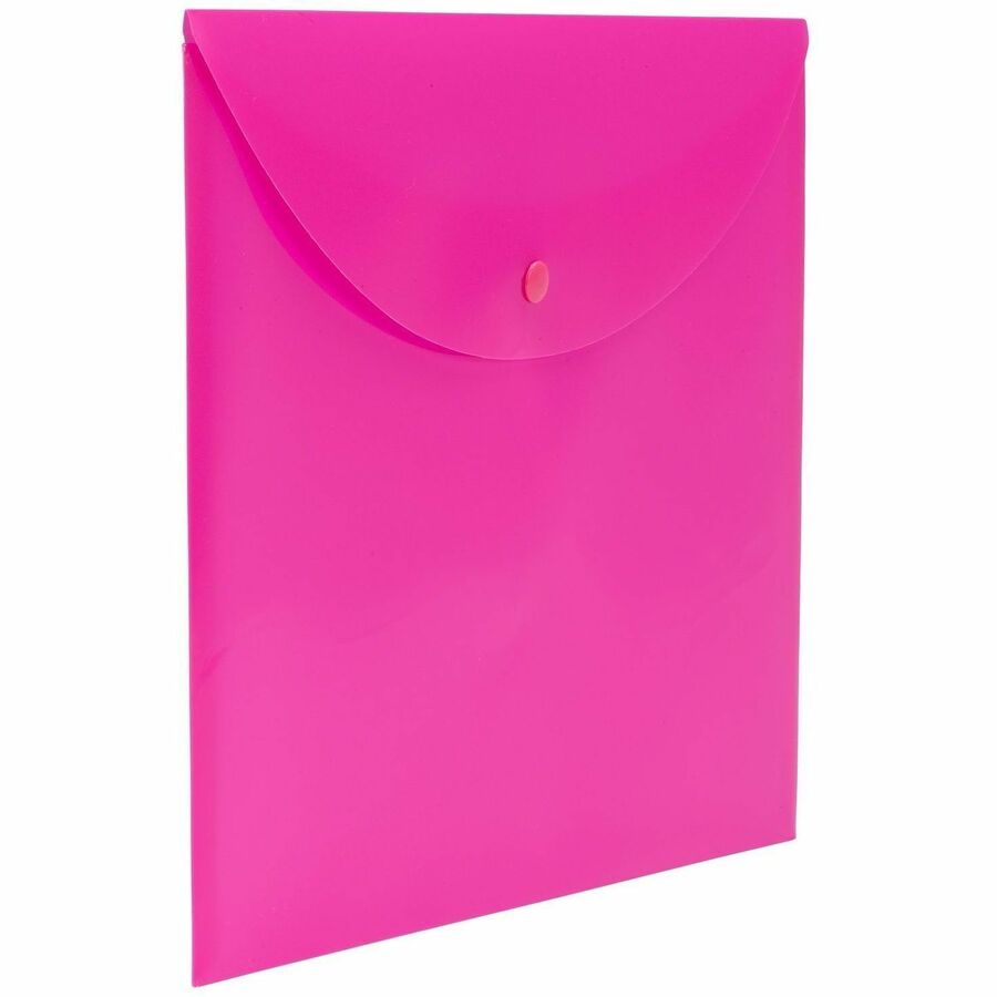 Smead Letter File Wallet - 8 1/2" x 11" - Pink - 10 / Box