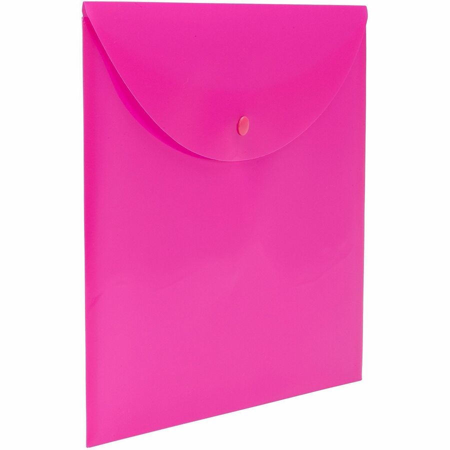 Smead Letter File Wallet - 8 1/2" x 11" - Pink - 10 / Box