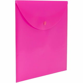Smead Letter File Wallet - 8 1/2" x 11" - Pink - 10 / Box