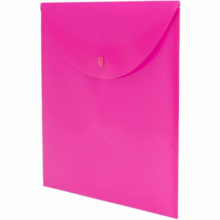 Smead Letter File Wallet - 8 1/2" x 11" - Pink - 10 / Box
