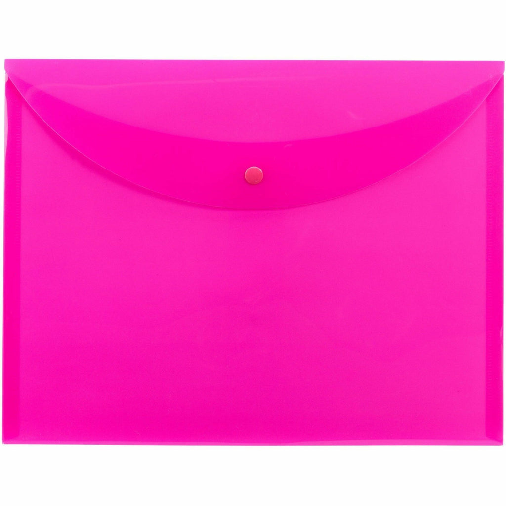 Smead Letter File Wallet - 8 1/2" x 11" - Pink - 10 / Box