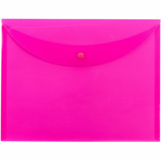 Smead Letter File Wallet - 8 1/2" x 11" - Pink - 10 / Box