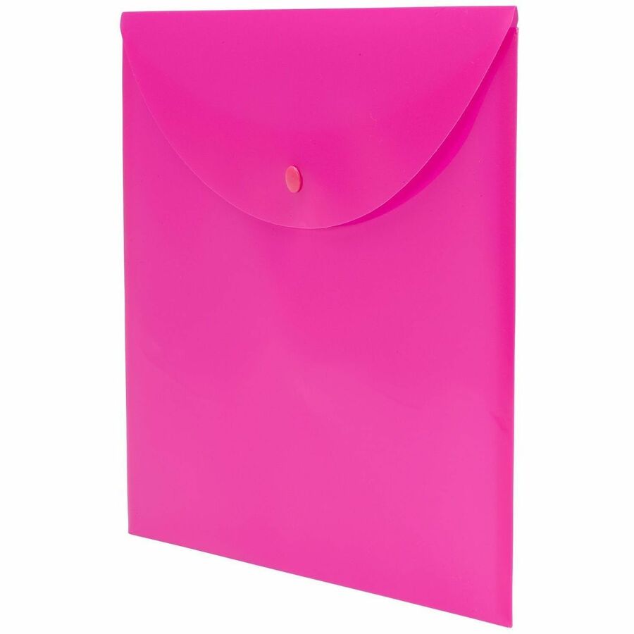 Smead Letter File Wallet - 8 1/2" x 11" - Pink - 10 / Box