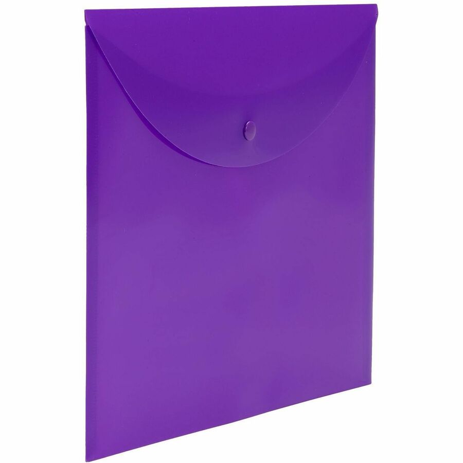 Smead Letter File Wallet - 8 1/2" x 11" - Purple - 10 / Box