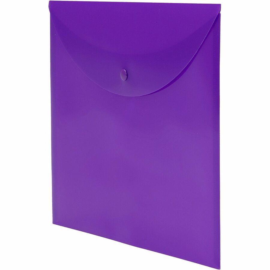 Smead Letter File Wallet - 8 1/2" x 11" - Purple - 10 / Box