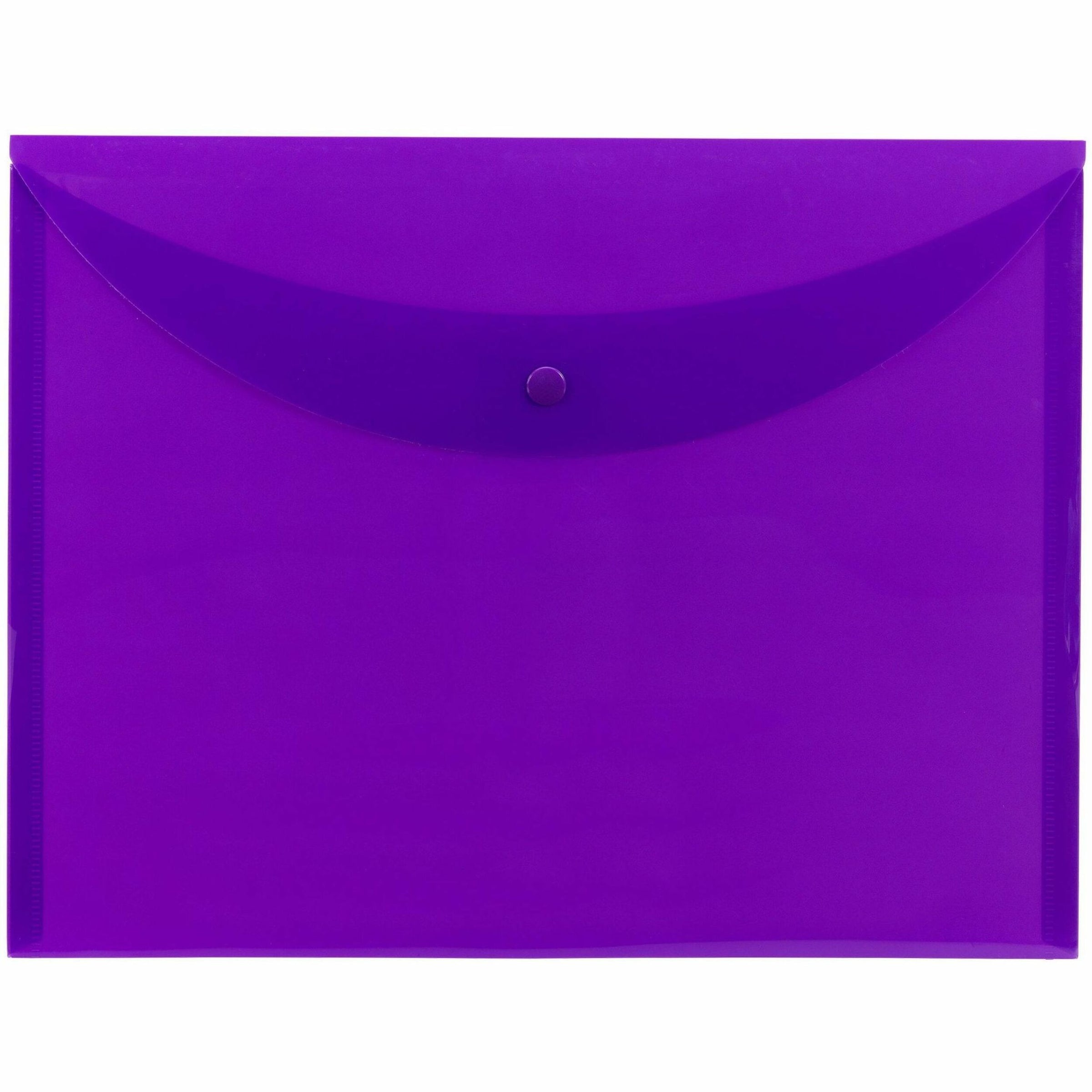 Smead Letter File Wallet - 8 1/2" x 11" - Purple - 10 / Box