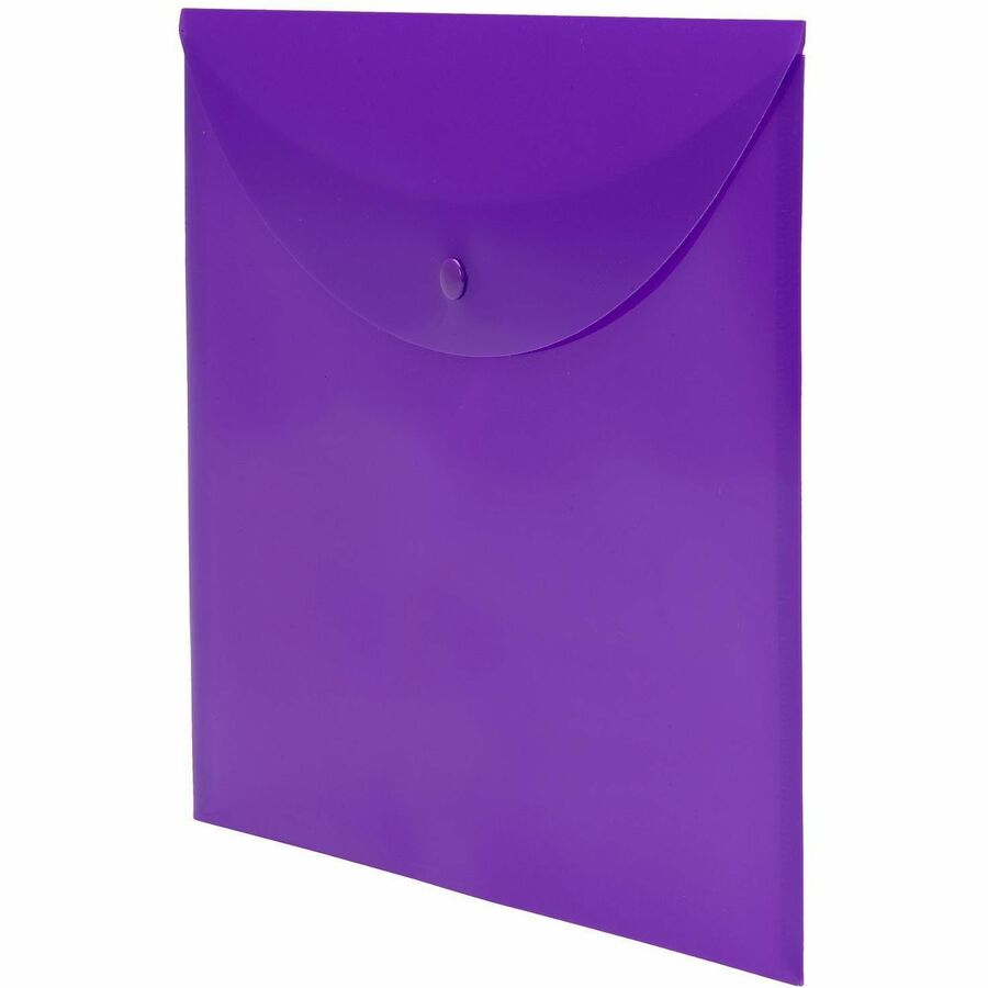 Smead Letter File Wallet - 8 1/2" x 11" - Purple - 10 / Box