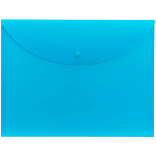 Smead Letter File Wallet - 8 1/2" x 11" - Teal - 10 / Box