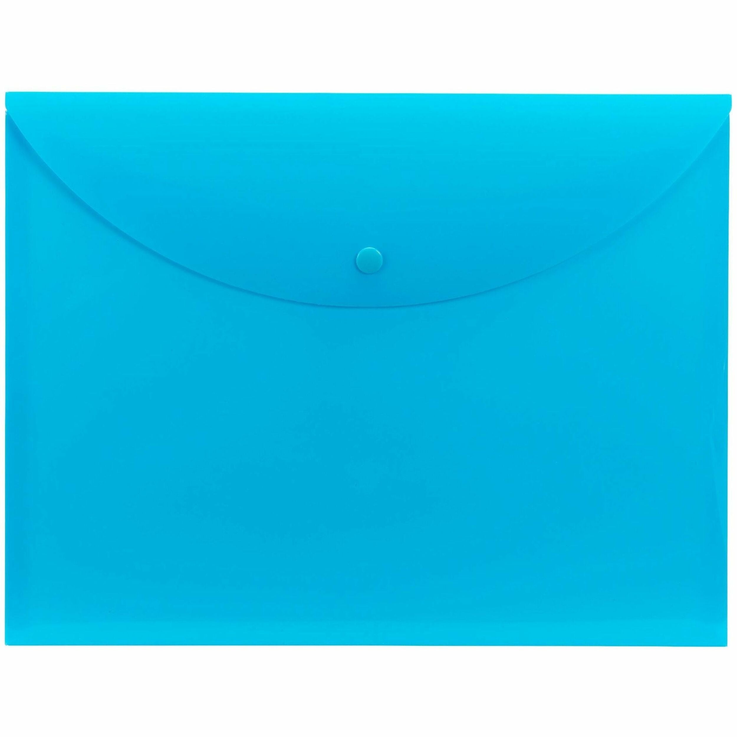 Smead Letter File Wallet - 8 1/2" x 11" - Teal - 10 / Box
