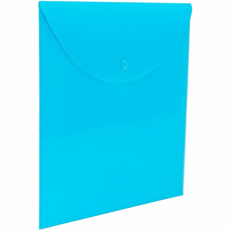 Smead Letter File Wallet - 8 1/2" x 11" - Teal - 10 / Box