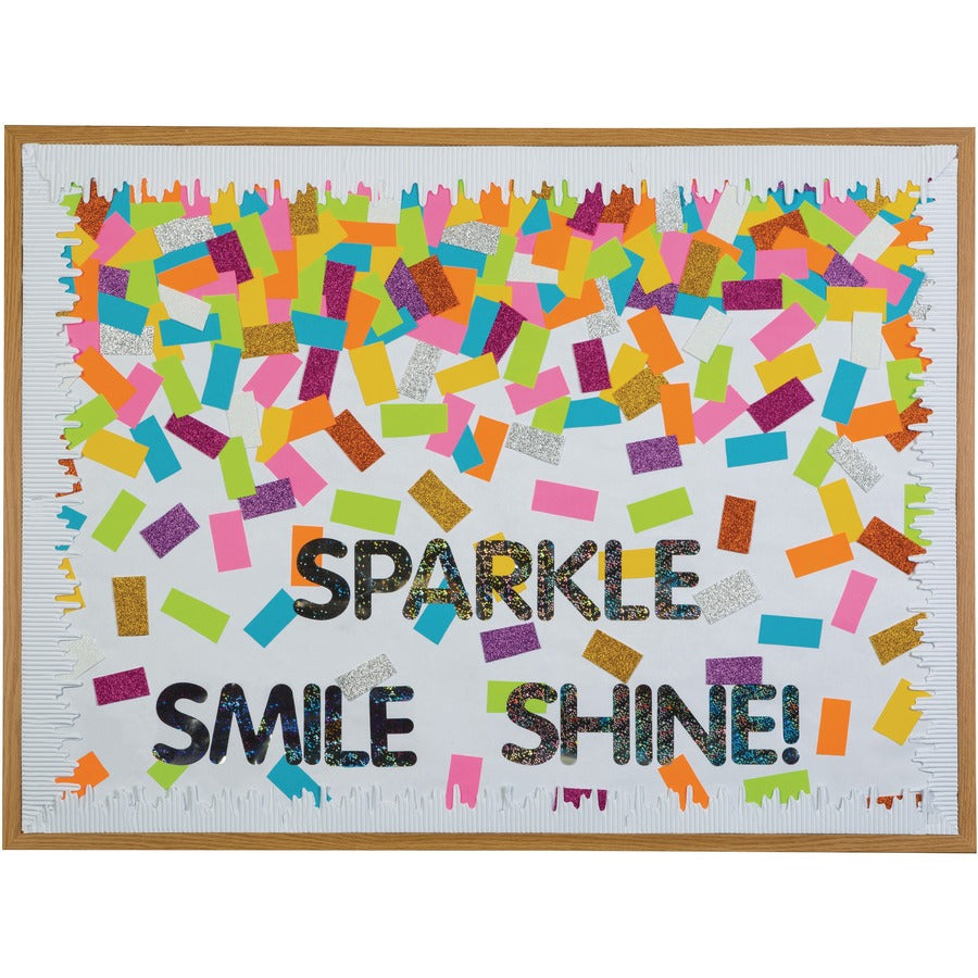Creativity Street Wonderfoam Glitter Sheets - Art Project, Craft Project - Recommended For 3 Year - 10 Piece(s) - 11.70"Height x 8.25"Width - 1 / Set - Multicolor - Foam