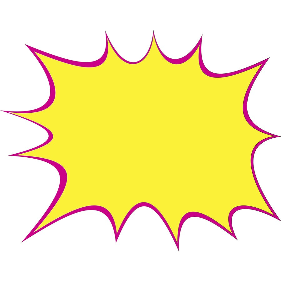 Geographics Cosmic Burst Shapes Poster Board - Fun and Learning, Project, Sign, Display, Art - 18"Height x 14"Width - 1 / Pack - Multi