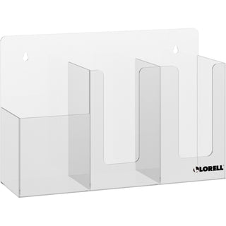 lorell-sanitation-station-99-height-x-148-width-x-45-depth-wall-mountable-freestanding-countertop-tabletop-acrylic-clear_llr03417 - 1