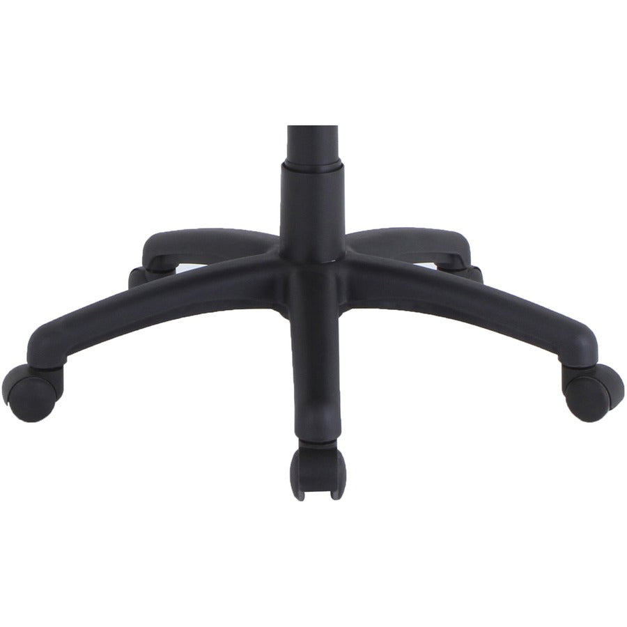 Lorell Mesh Back Task Chair - Fabric Seat - Mesh Back - 5-star Base - Black - 1 Each