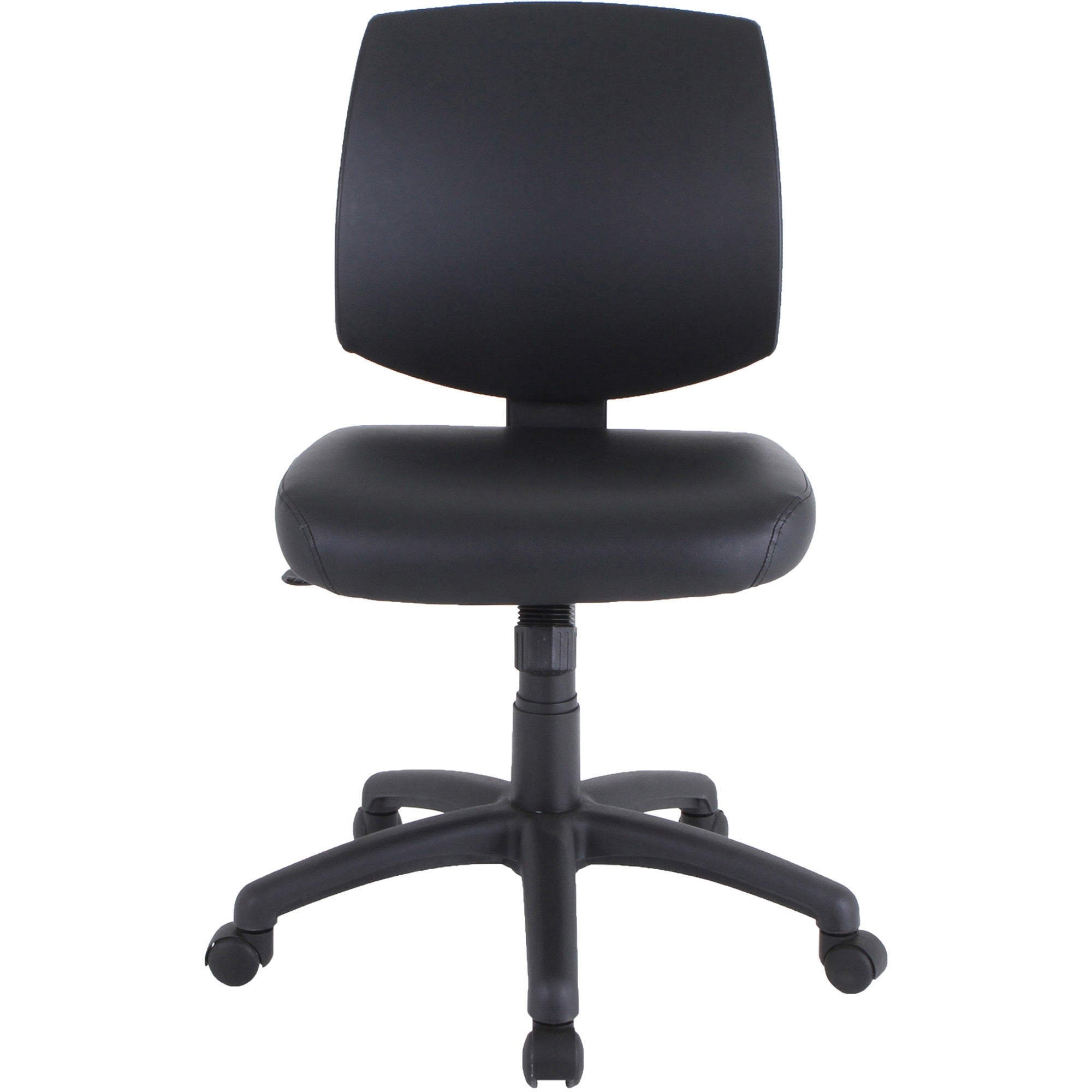lorell-task-chair-polyvinyl-chloride-pvc-seat-polyvinyl-chloride-pvc-back-5-star-base-black-1-each_llr84877 - 3