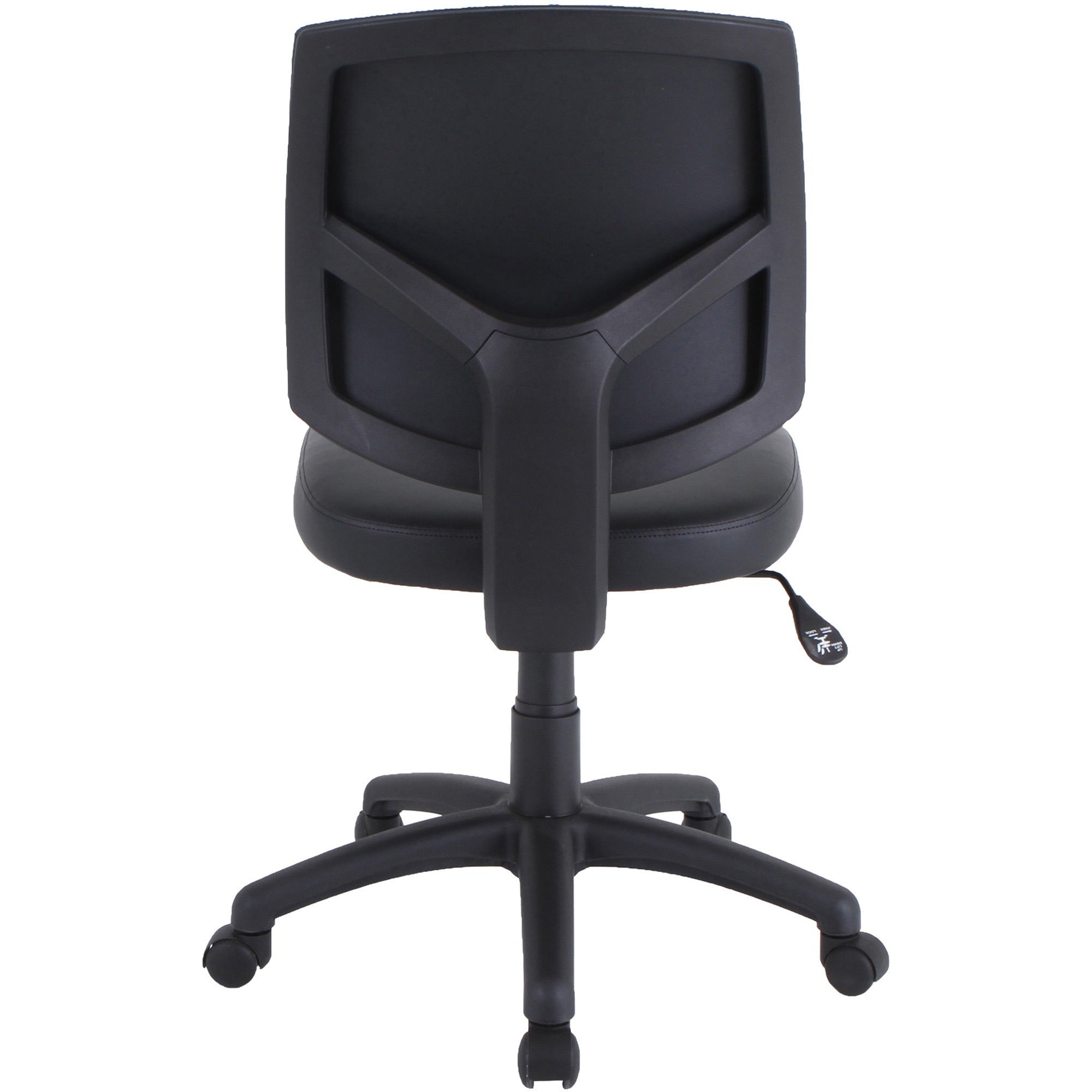 lorell-task-chair-polyvinyl-chloride-pvc-seat-polyvinyl-chloride-pvc-back-5-star-base-black-1-each_llr84877 - 5