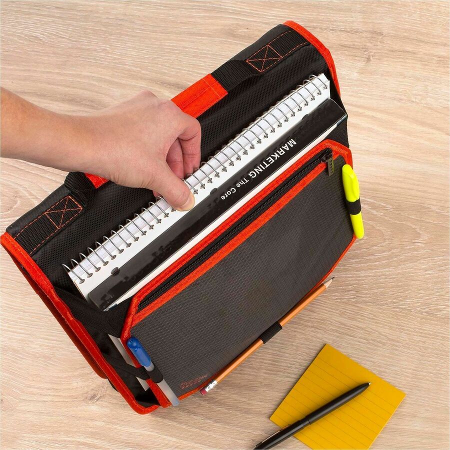 Zipper Binder and Expansion Panel, 3 Rings, 2" Capacity, 11 x 8.5, Assorted