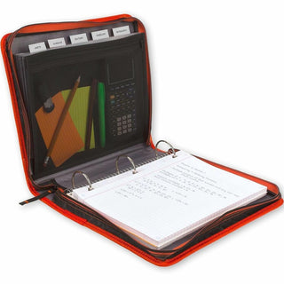 Zipper Binder and Expansion Panel, 3 Rings, 2" Capacity, 11 x 8.5, Assorted