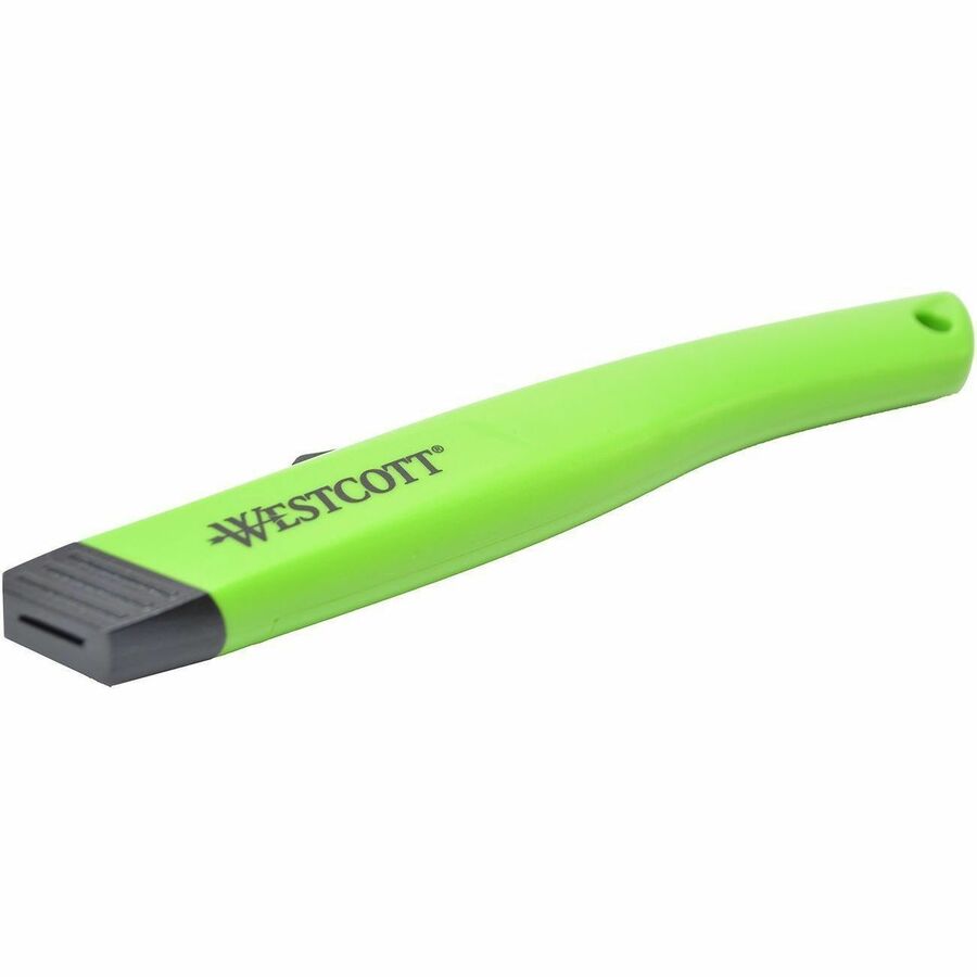 Safety Ceramic Blade Box Cutter, 0.5" Blade, 5.5" Plastic Handle, Green
