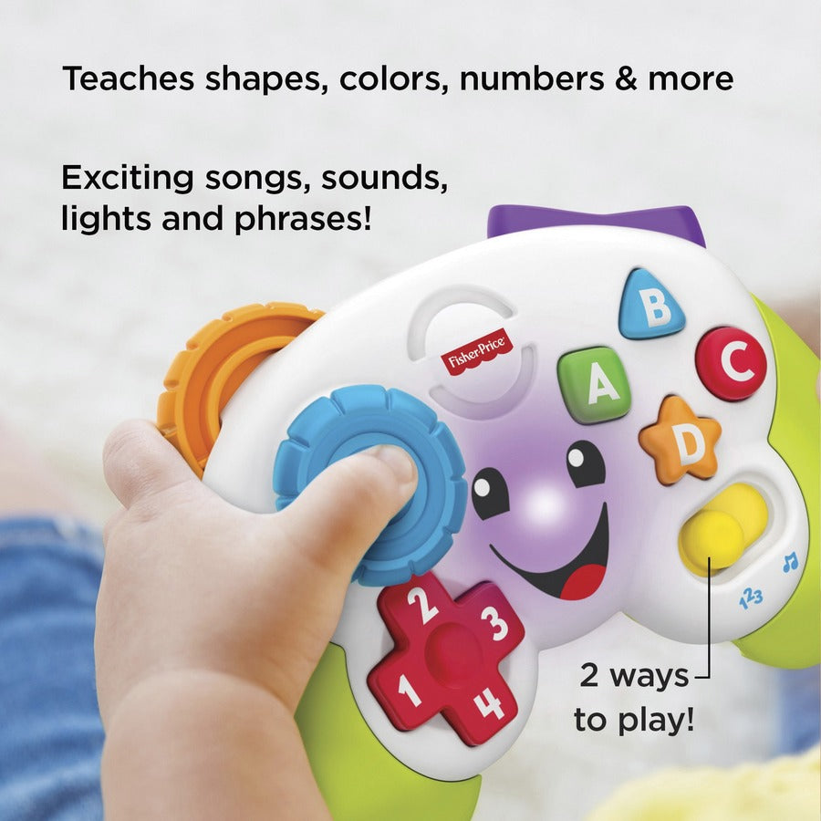Laugh & Learn Game & Learn Controller - Skill Learning: Number, Color, Shape, Songs, Phrase, Sound, Alphabet, Fine Motor, Letter, Eye-hand Coordination, Dexterity, ... - 6 Month - 3 Year - Multicolor