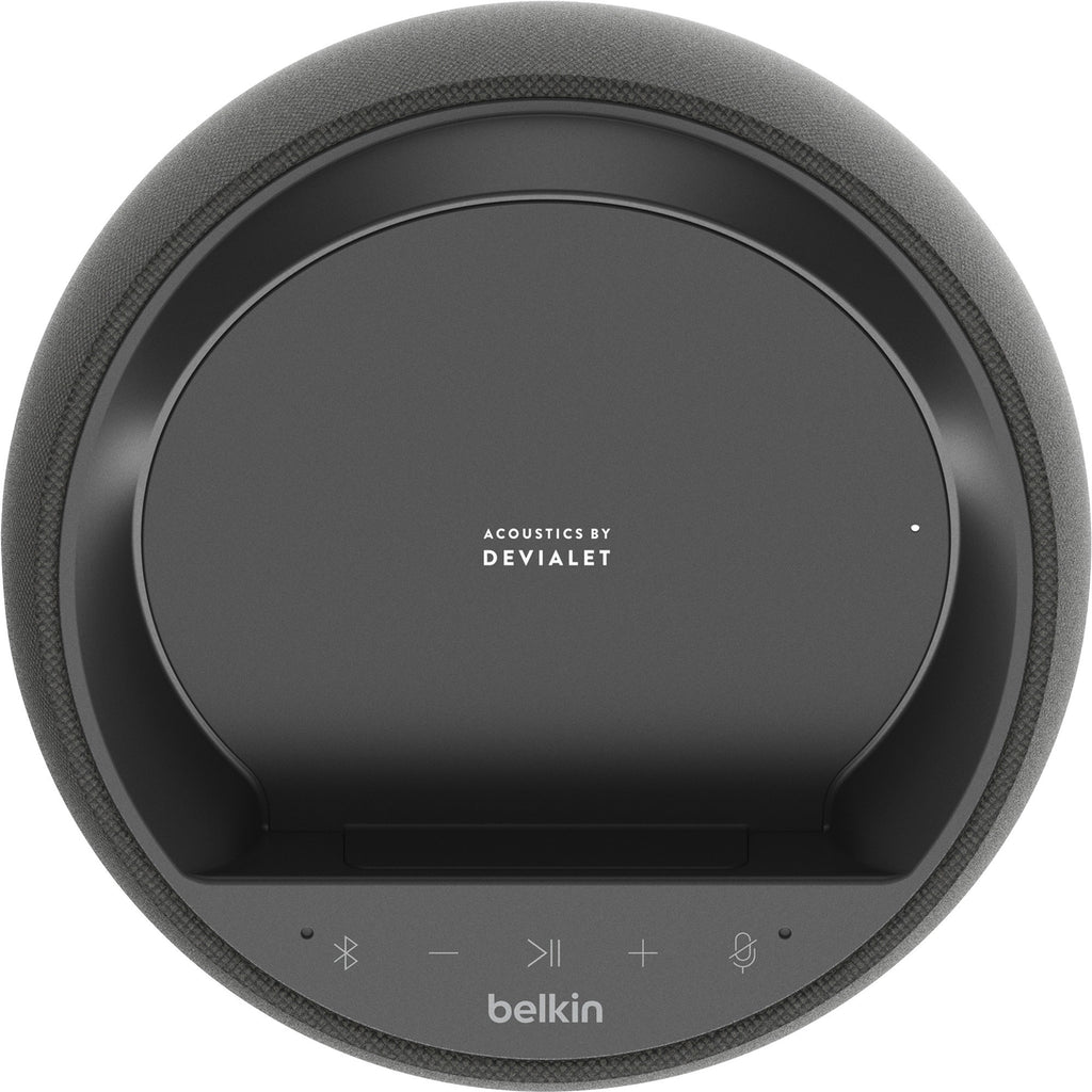 Belkin SOUNDFORM ELITE Bluetooth Smart Speaker - 150 W RMS - Google Assistant, Alexa Supported - Black - 40 Hz to 20 kHz - Wireless LAN - 1 Pack - 3
