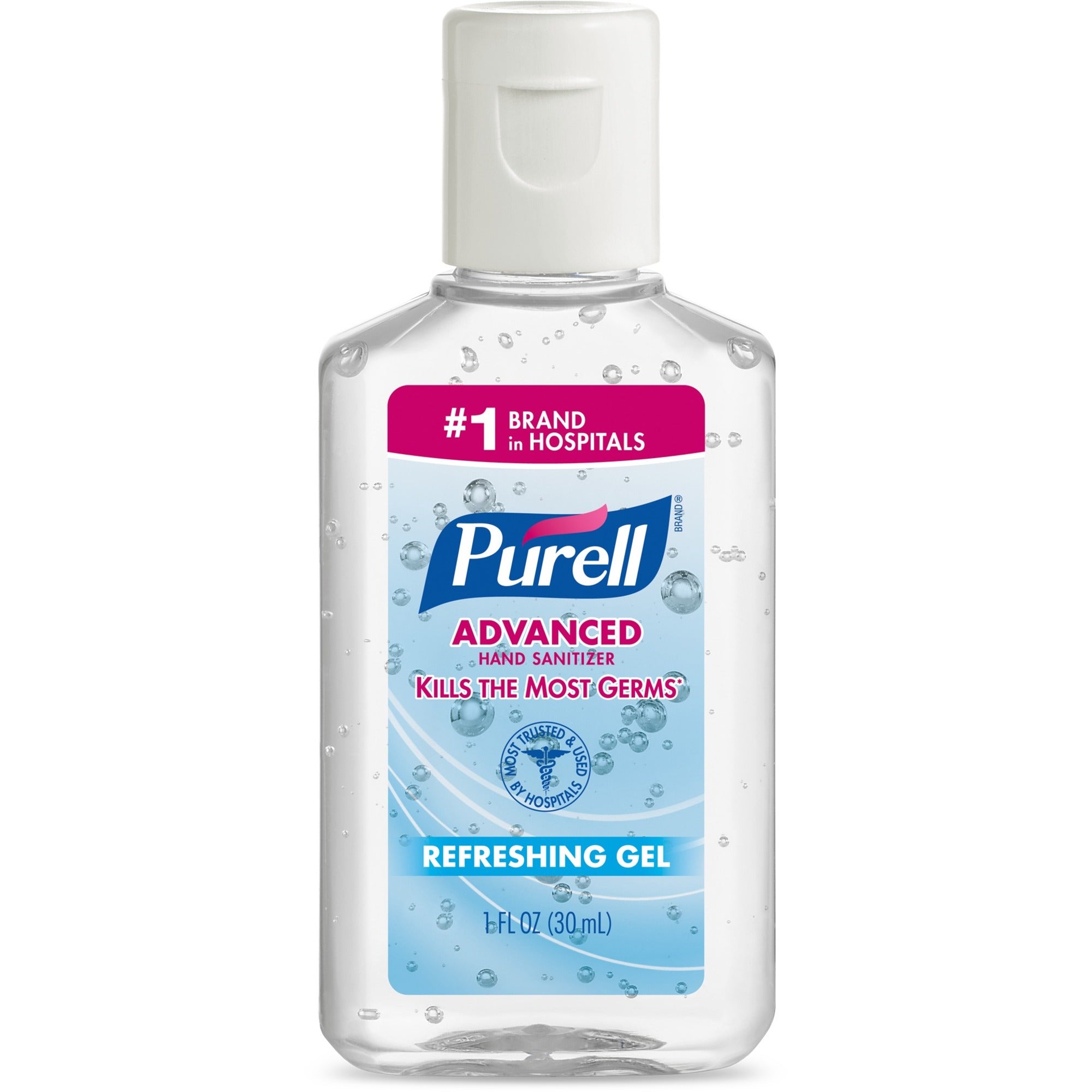 purell-hand-sanitizer-gel-1-fl-oz-296-ml-flip-top-bottle-dispenser-kill-germs-hand-clear-250-carton_goj39012c250 - 1