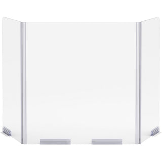 Lorell Folding Student Barrier - 2 / Carton - Clear - Acrylic