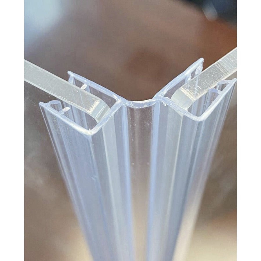 Lorell Folding Student Barrier - 2 / Carton - Clear - Acrylic