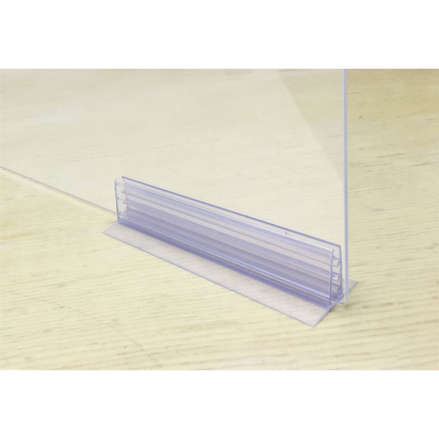 Lorell Folding Student Barrier - 2 / Carton - Clear - Acrylic