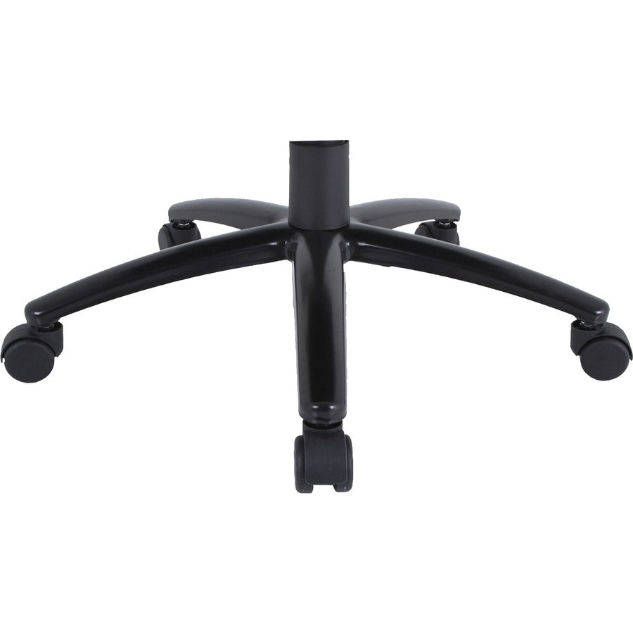Lorell Big & Tall Mesh Back Office Chair - Fabric Seat - Black - Armrest - 1 Each