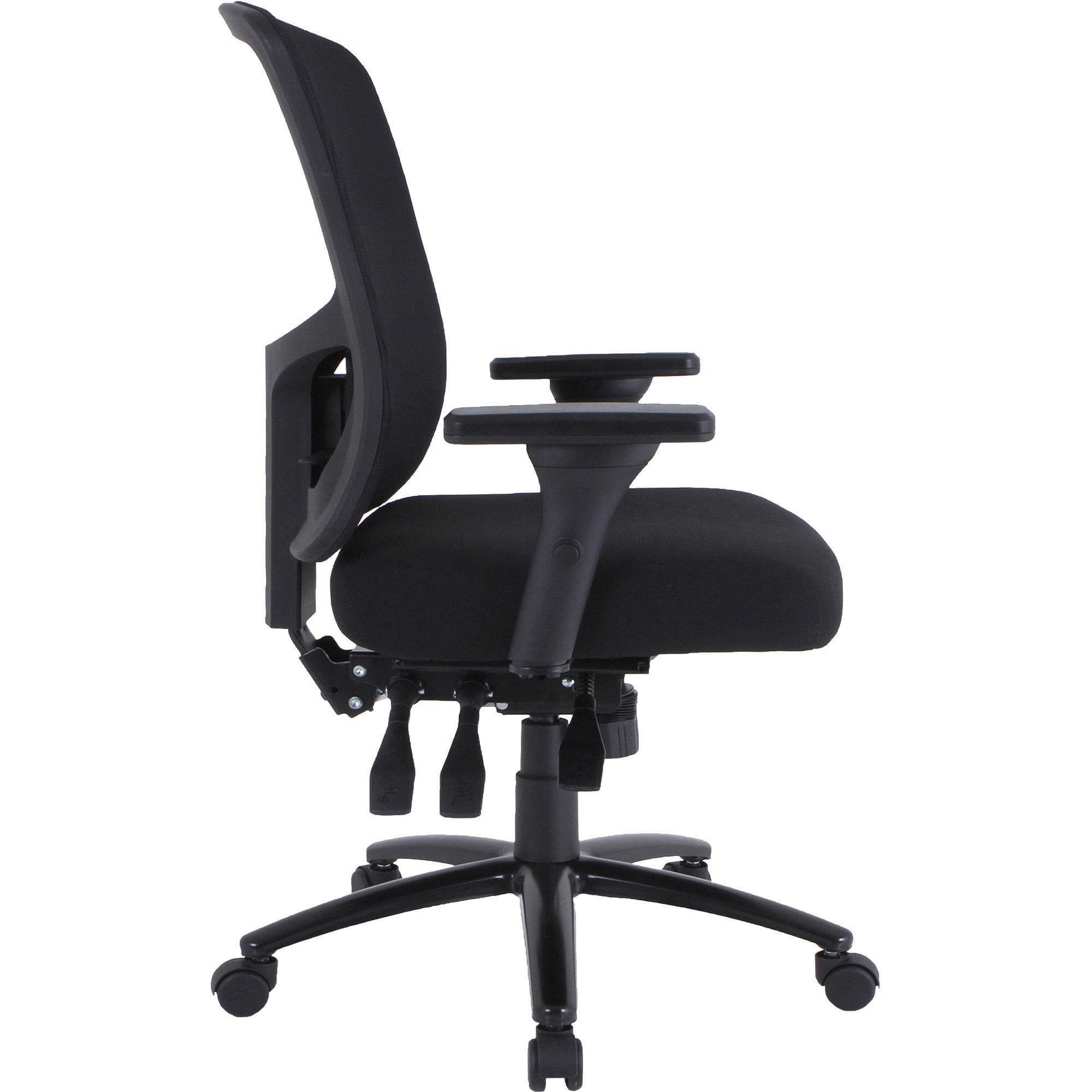 lorell-big-&-tall-mesh-back-office-chair-fabric-seat-black-armrest-1-each_llr40210 - 6