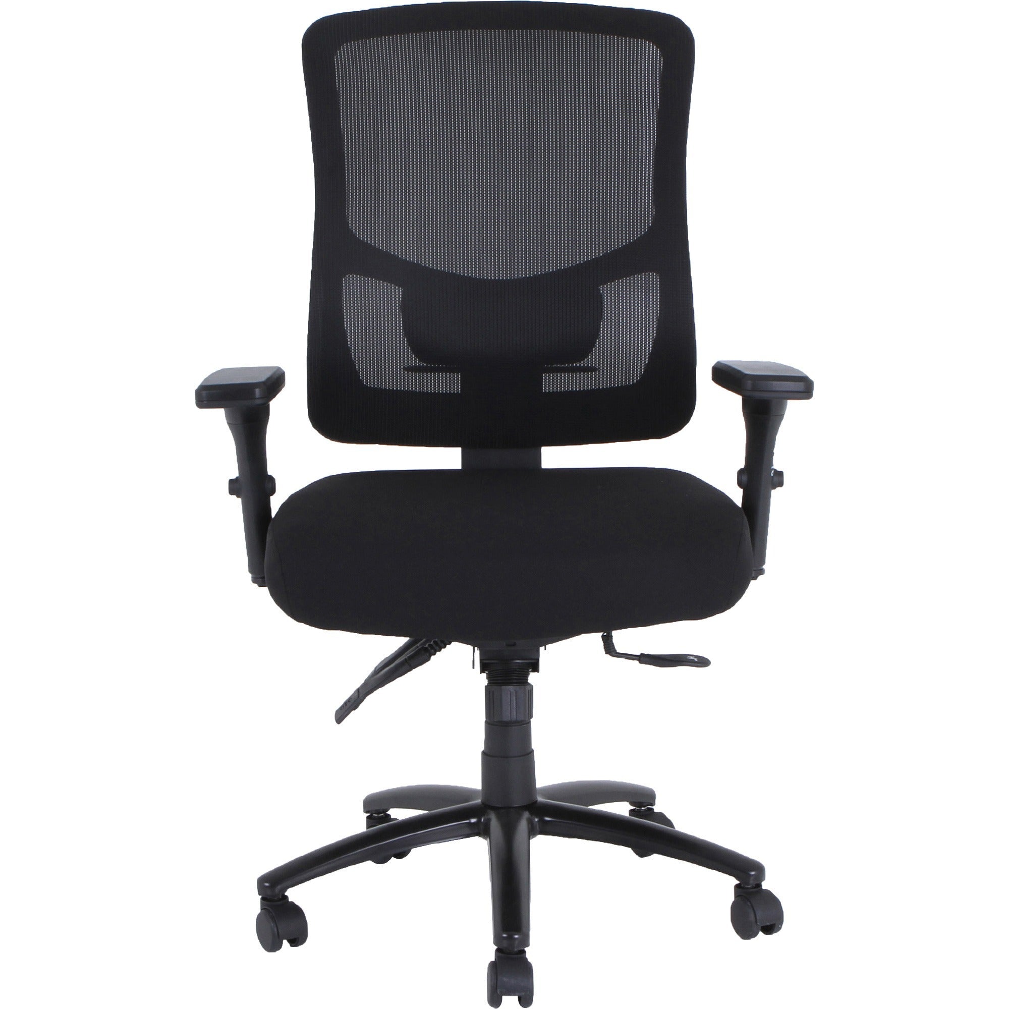 lorell-big-&-tall-mesh-back-office-chair-fabric-seat-black-armrest-1-each_llr40210 - 3