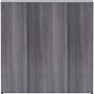Lorell Laminate Bookcase - 36" x 12" x 36" - 3 x Shelf(ves) - Sturdy, Laminated, Contemporary Style, Square Edge, Adjustable Feet - Weathered Charcoal - Medium Density Fiberboard (MDF) - Assembly Required