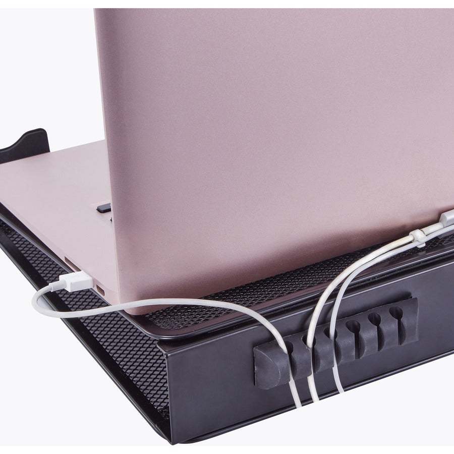 lorell-mesh-laptop-stand-35-height-x-13-width-x-115-depth-desktop-steel-metal-black_llr80620 - 6