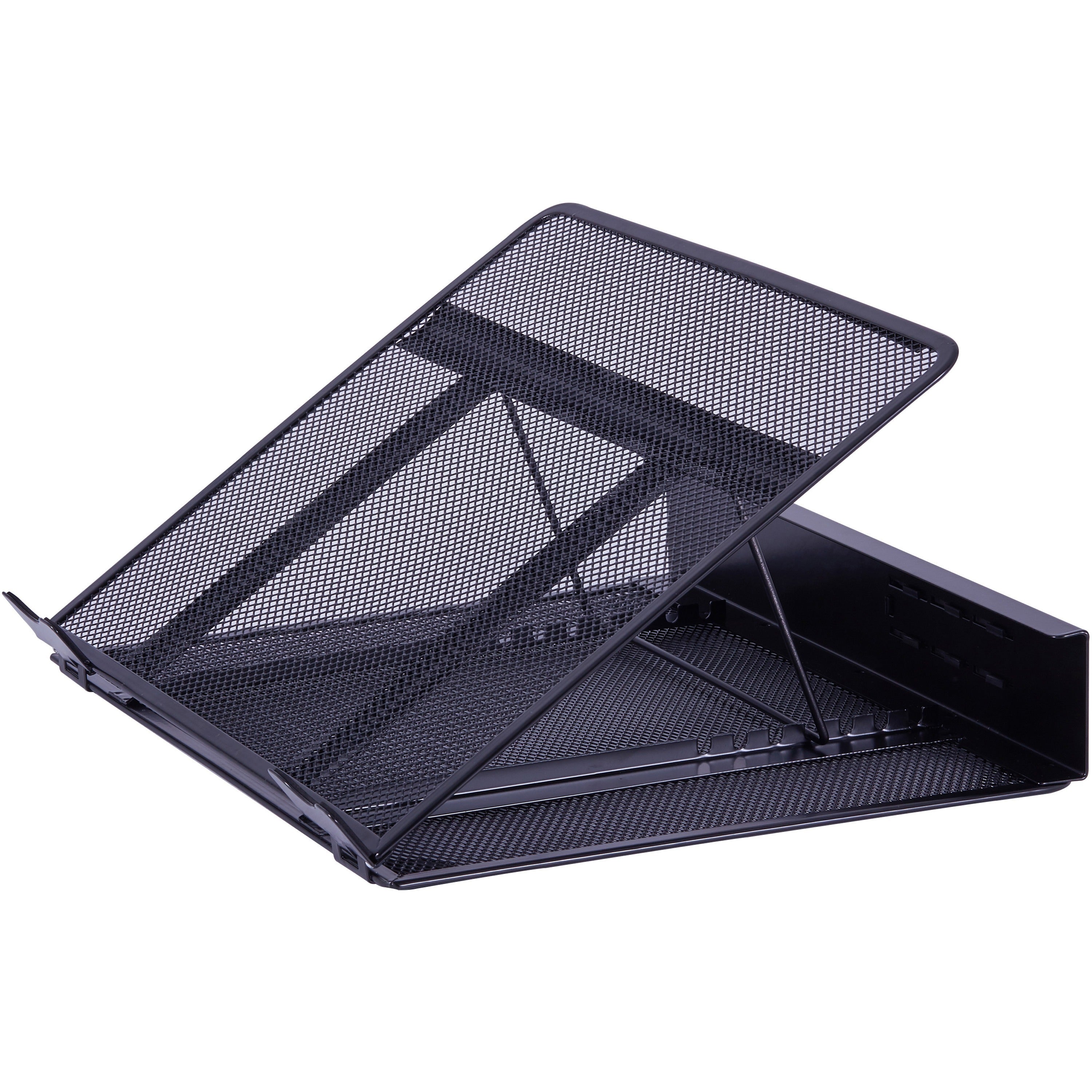 lorell-mesh-laptop-stand-35-height-x-13-width-x-115-depth-desktop-steel-metal-black_llr80620 - 3
