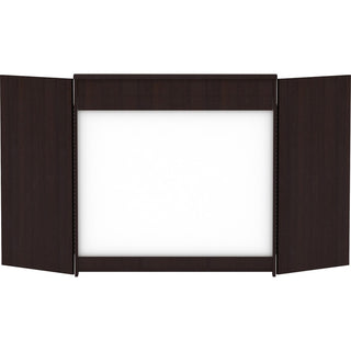 Lorell Dry-erase Whiteboard Presentation Cabinet - Hinged Door, Dry Erase Surface - 1 Each - 47.3" x 47.3" x 4.8