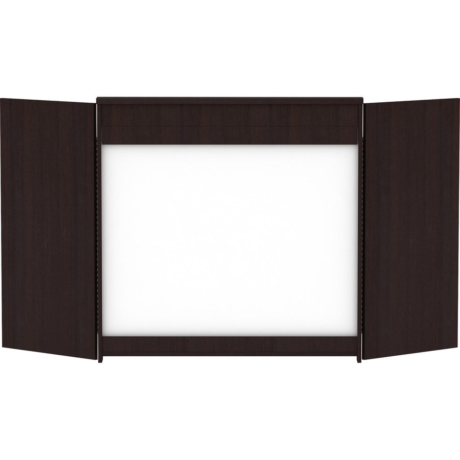 Lorell Dry-erase Whiteboard Presentation Cabinet - Hinged Door, Dry Erase Surface - 1 Each - 47.3" x 47.3" x 4.8