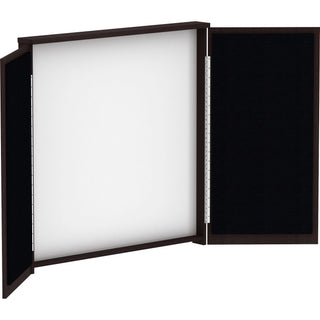 Lorell Dry-erase Whiteboard Presentation Cabinet - Hinged Door, Dry Erase Surface - 1 Each - 47.3" x 47.3" x 4.8