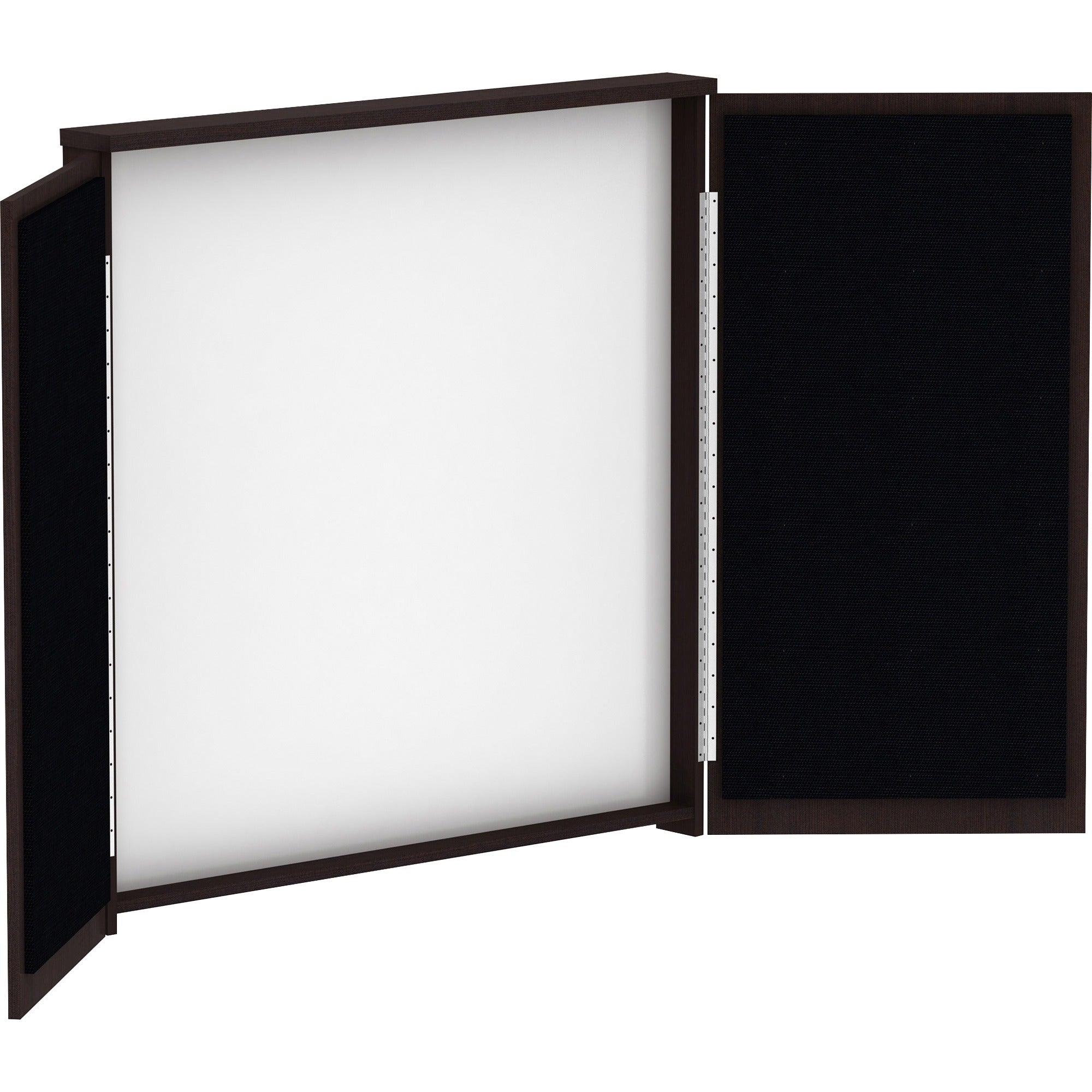 Lorell Dry-erase Whiteboard Presentation Cabinet - Hinged Door, Dry Erase Surface - 1 Each - 47.3" x 47.3" x 4.8