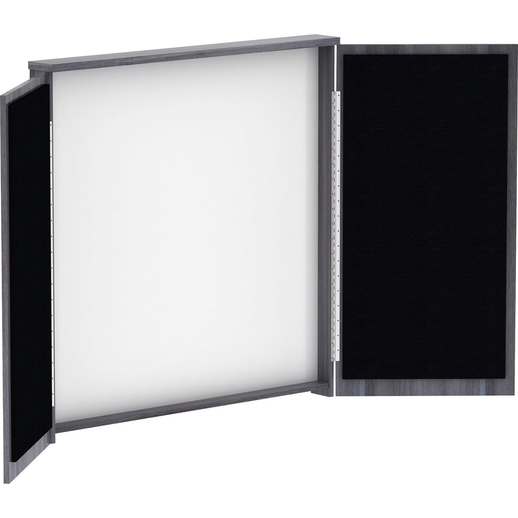 Lorell Dry-erase Whiteboard Presentation Cabinet - Hinged Door, Dry Erase Surface - 1 Each - 47.3" x 47.3" x 4.8