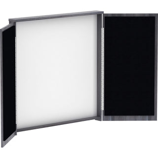 Lorell Dry-erase Whiteboard Presentation Cabinet - Hinged Door, Dry Erase Surface - 1 Each - 47.3" x 47.3" x 4.8
